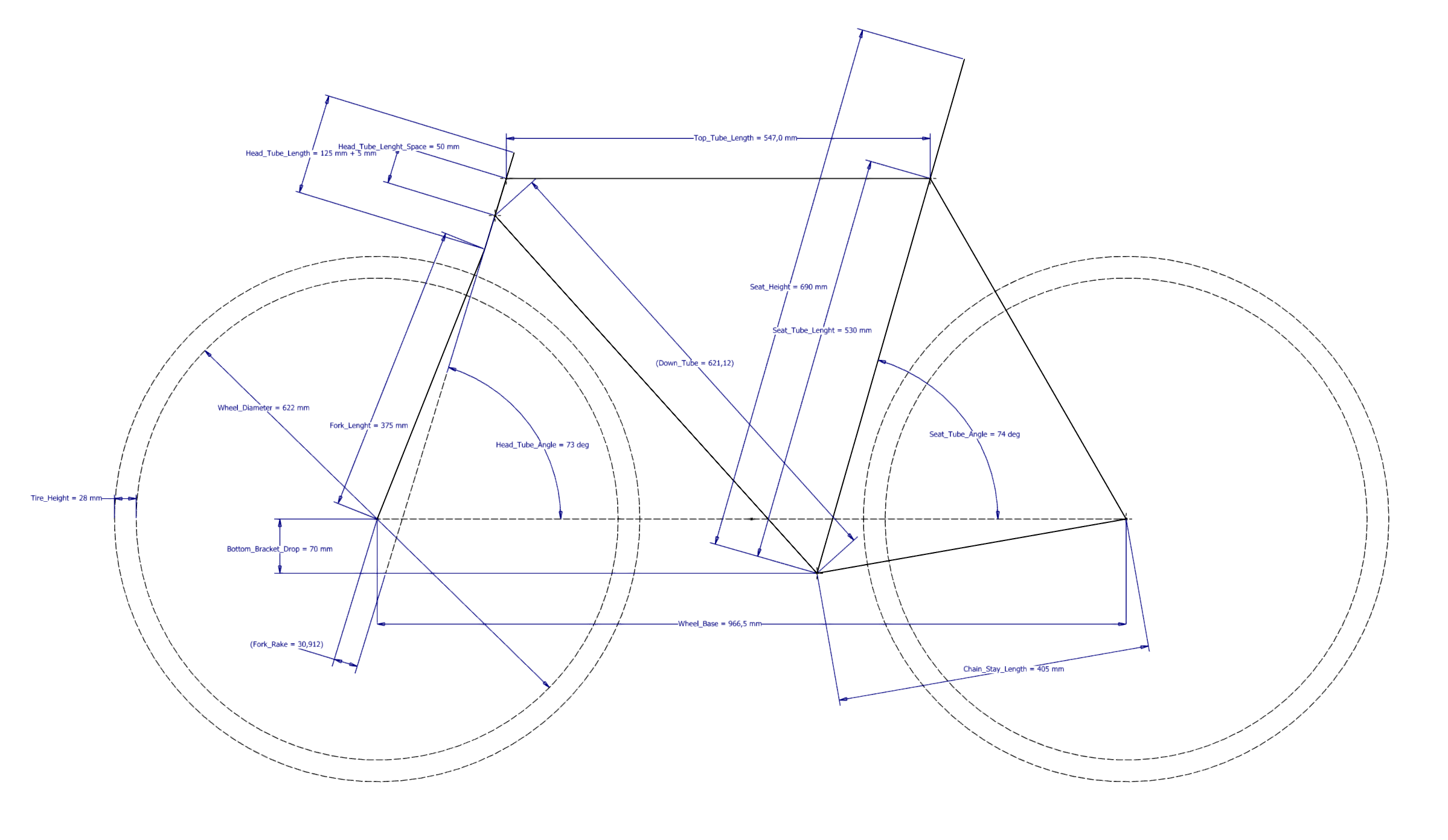 Prototype bike frame