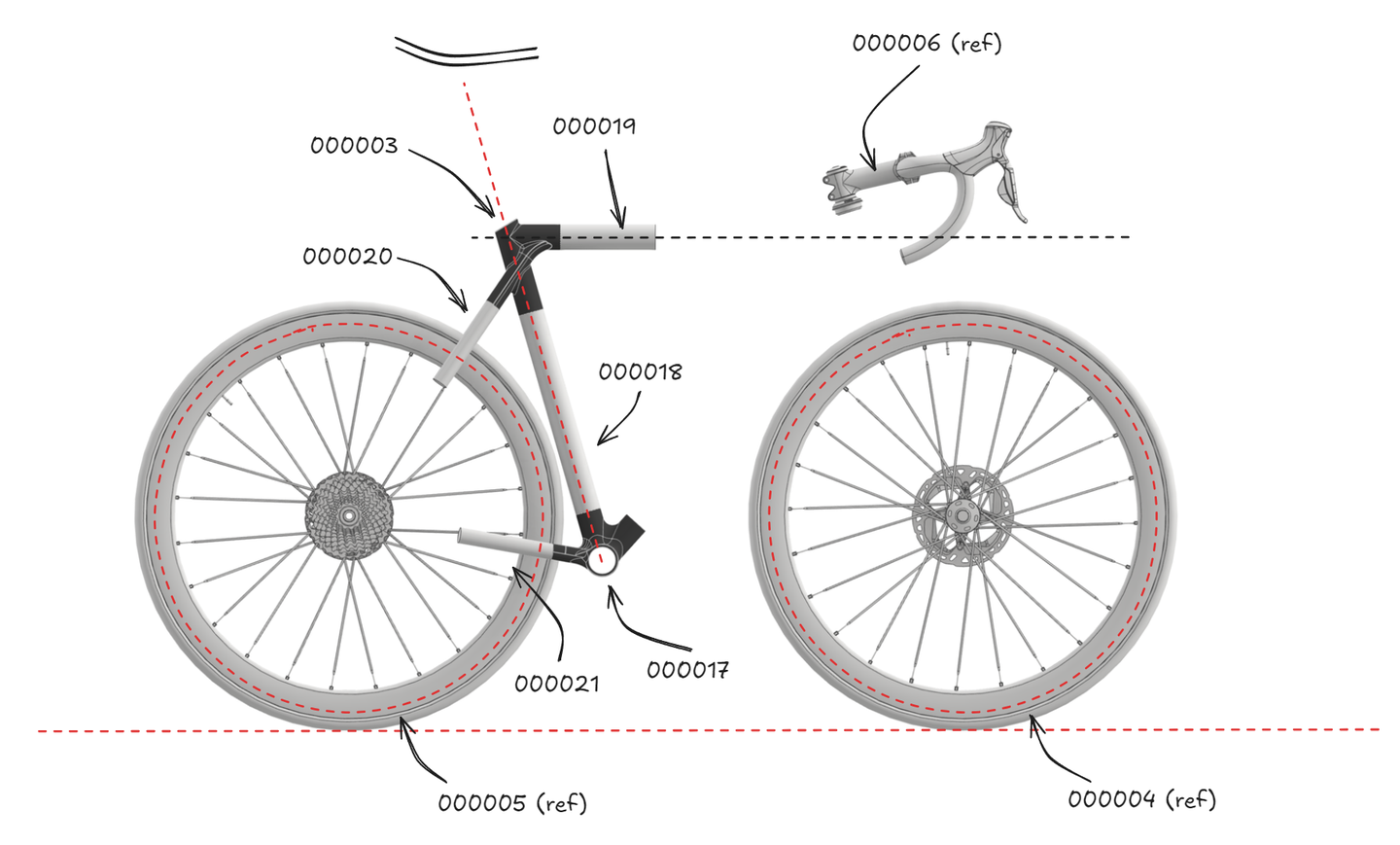 Prototype bike frame