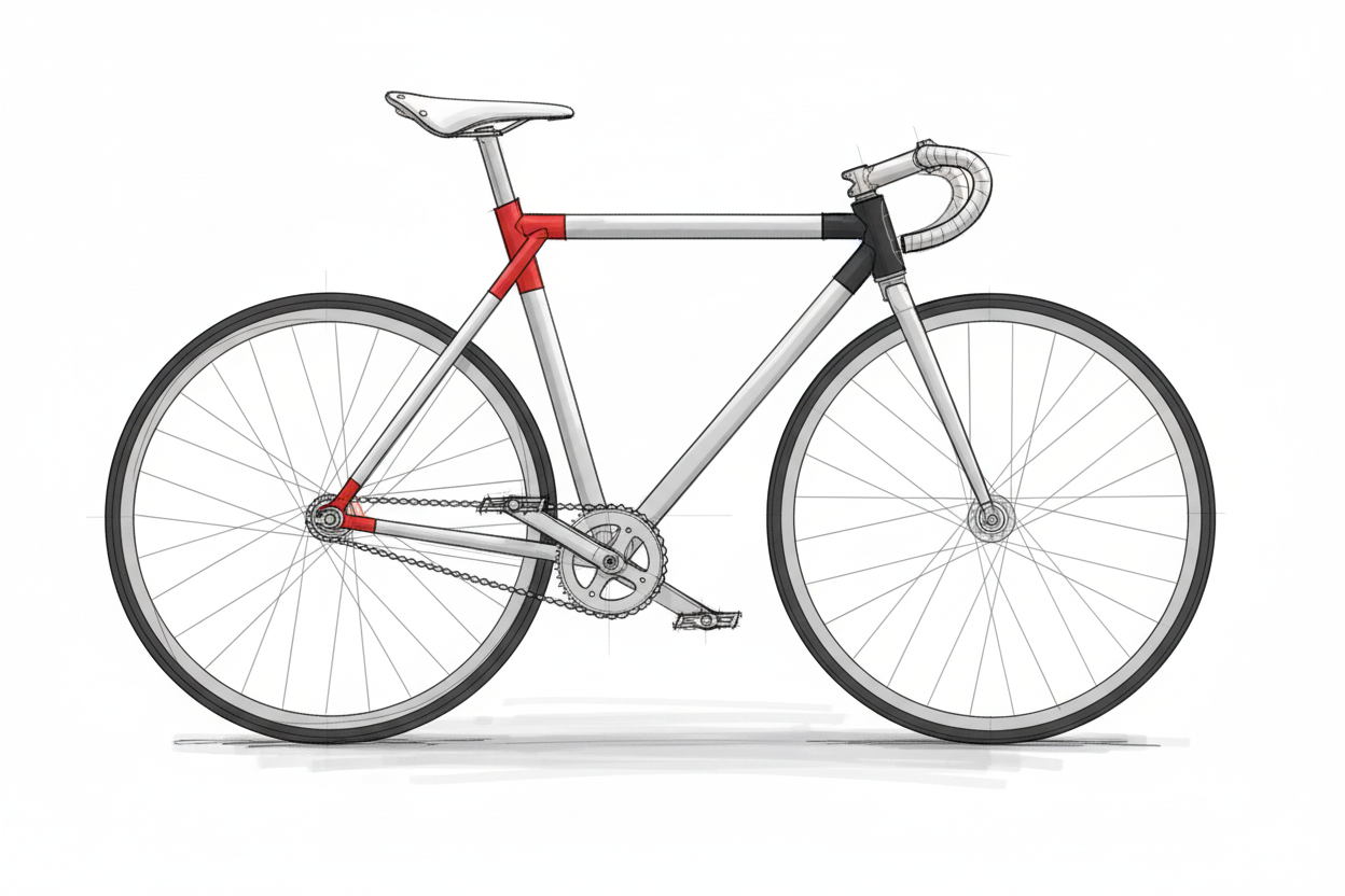 Prototype bike frame